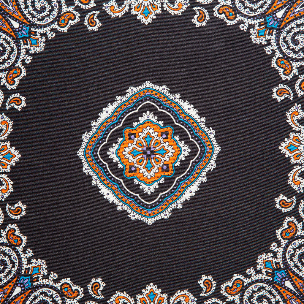 Silk Pocket Square hand  stitched edges