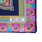 Silk Pocket Square hand  stitched edges