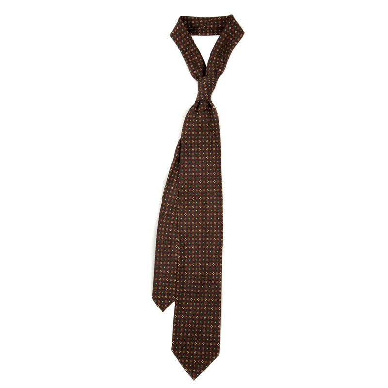 5 FOLD TIE UNLINED  - PURE SILK
