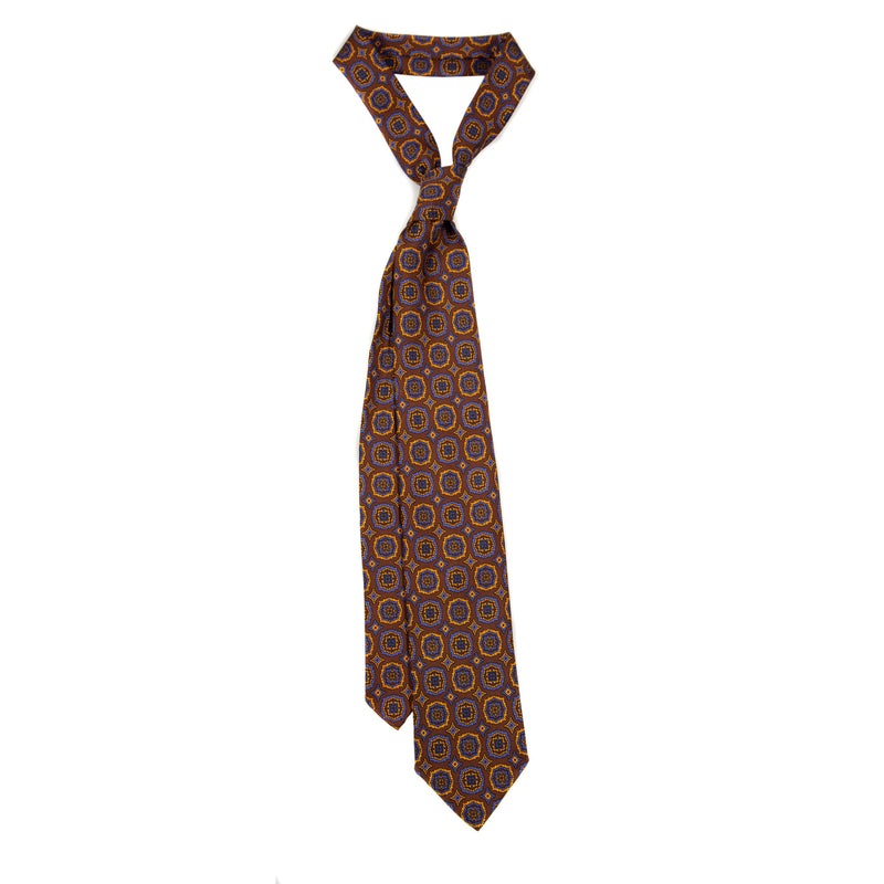 5 FOLD TIE UNLINED  - PURE SILK