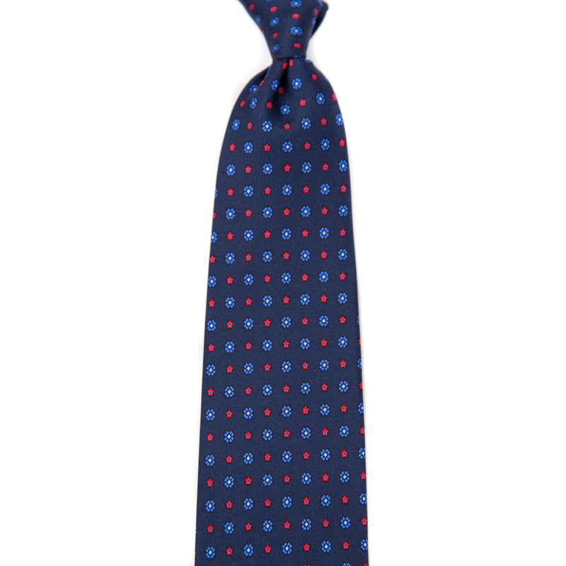 3 FOLD TIE UNLINED   - PURE SILK -  HANDMADE IN ITALY