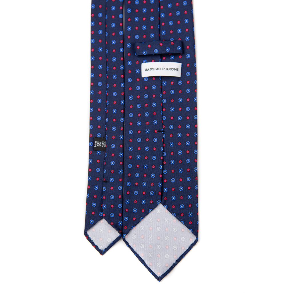 3 FOLD TIE UNLINED   - PURE SILK -  HANDMADE IN ITALY