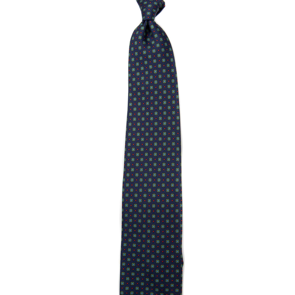 3 FOLD TIE UNLINED   - PURE SILK -  HANDMADE IN ITALY