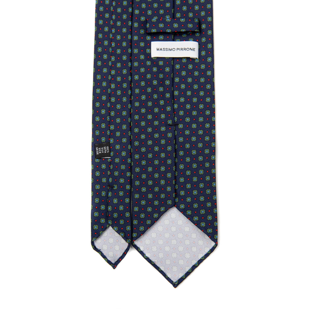 3 FOLD TIE UNLINED   - PURE SILK -  HANDMADE IN ITALY