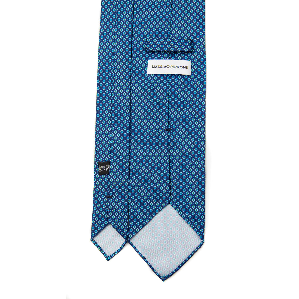 3 FOLD TIE UNLINED   - PURE SILK -  HANDMADE IN ITALY