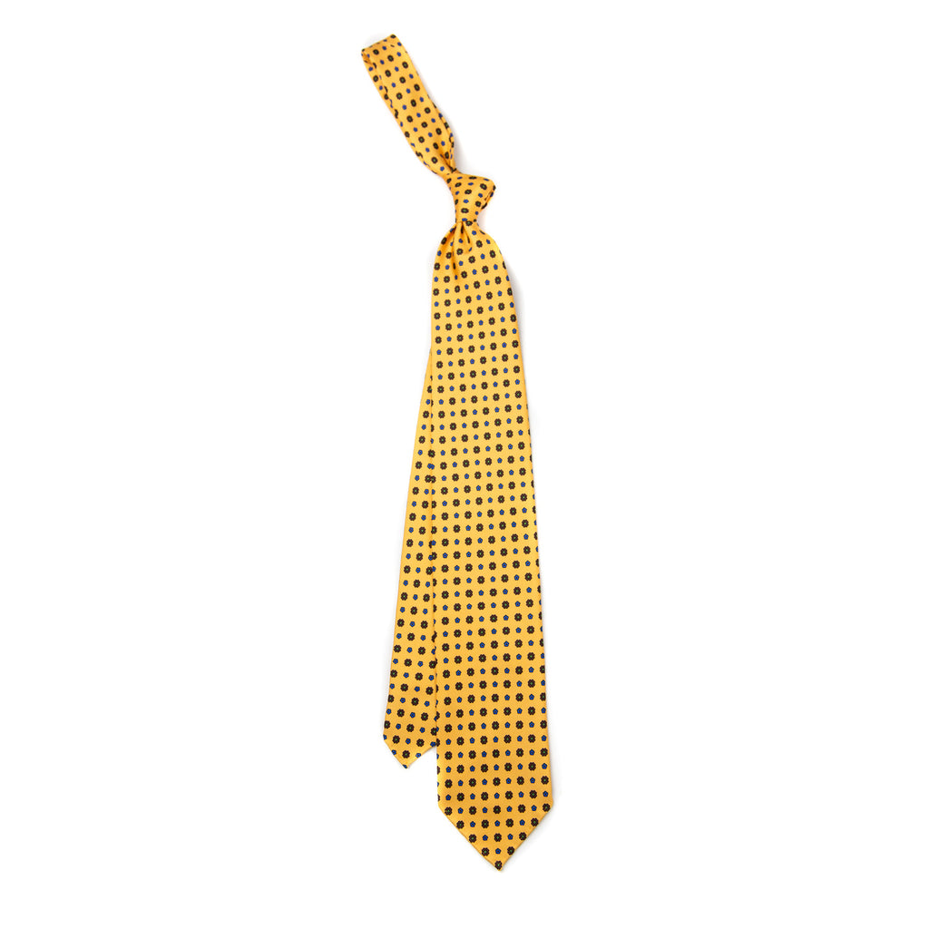 3 FOLD TIE UNLINED   - PURE SILK -  HANDMADE IN ITALY
