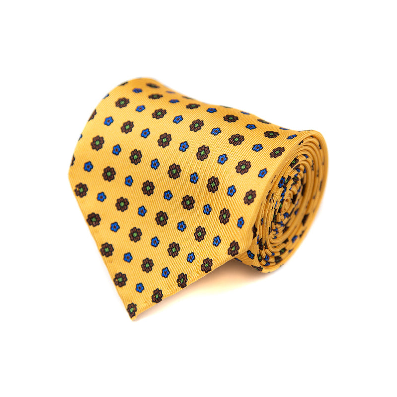 3 FOLD TIE UNLINED   - PURE SILK -  HANDMADE IN ITALY