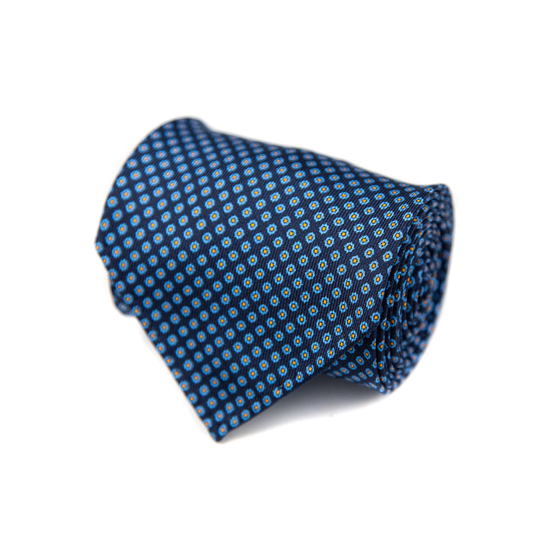 3 FOLD TIE UNLINED   - PURE SILK -  HANDMADE IN ITALY