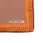 Silk Pocket Square hand  stitched edges