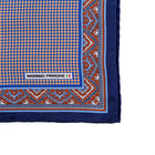 Silk Pocket Square hand  stitched edges
