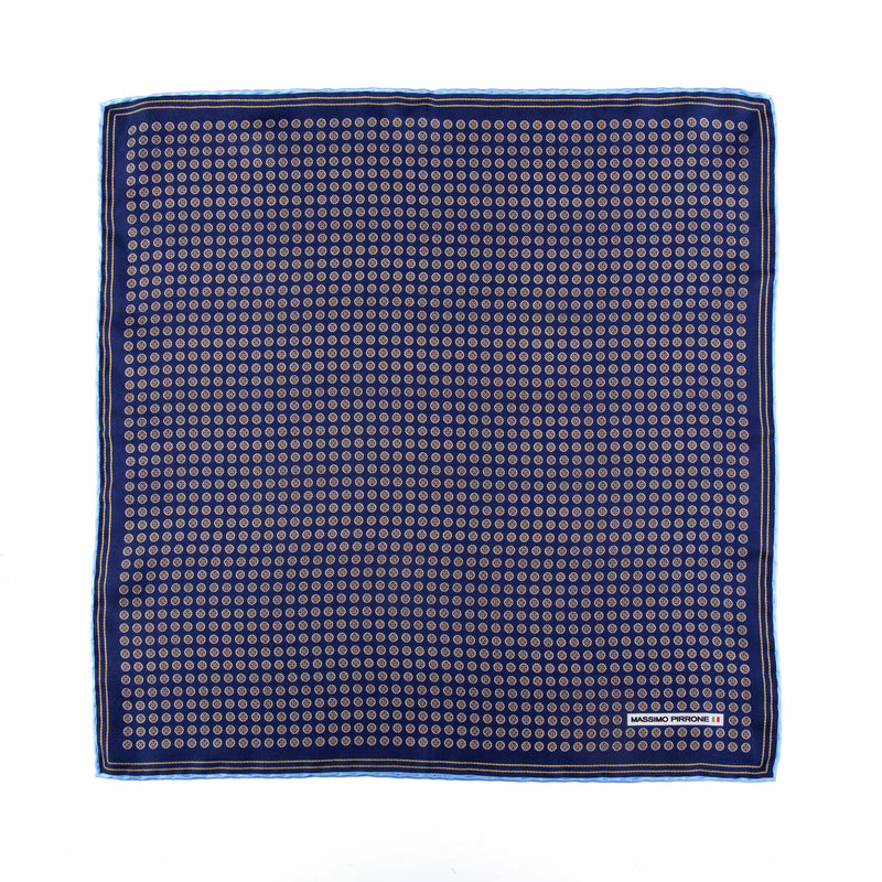 Silk Pocket Square hand  stitched edges
