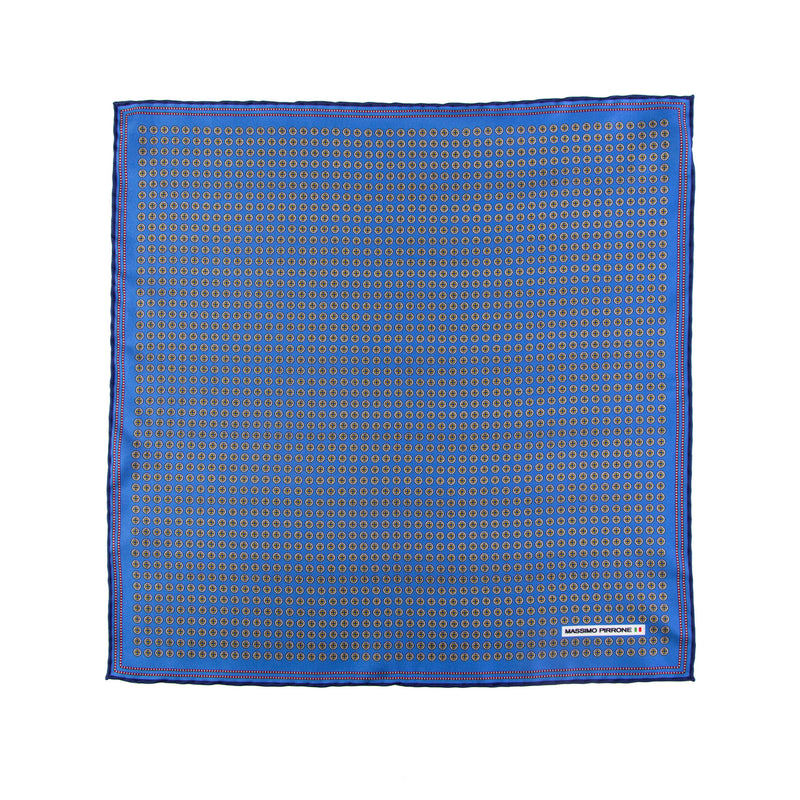 Silk Pocket Square hand  stitched edges