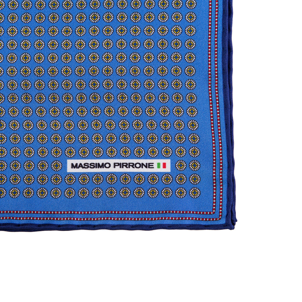 Silk Pocket Square hand  stitched edges
