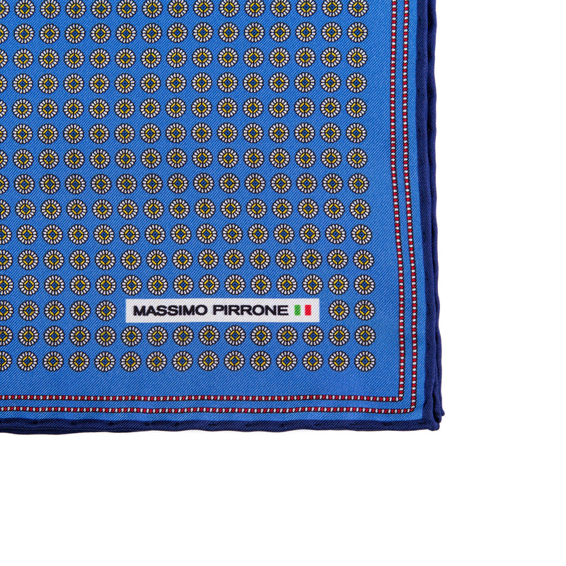 Silk Pocket Square hand  stitched edges