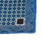 Vintage Silk Pocket Square hand  stitched edges