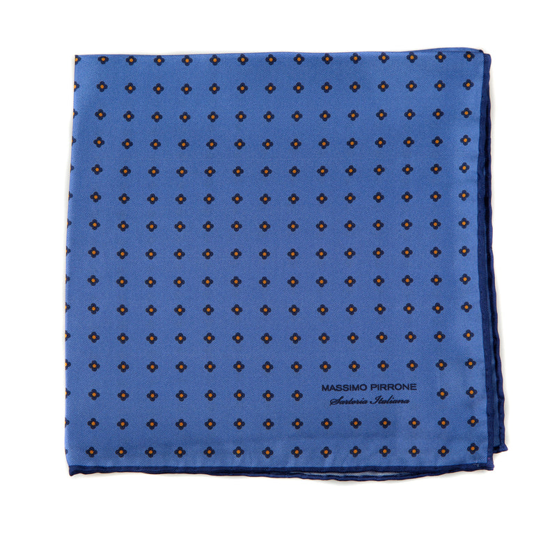 Silk Pocket Square hand  stitched edges