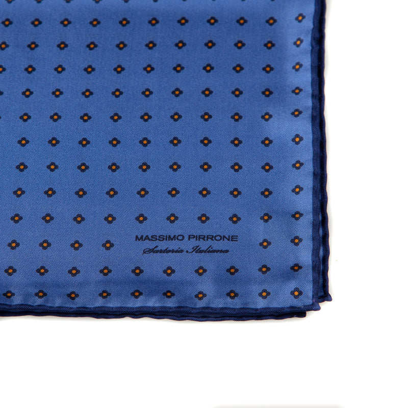 Silk Pocket Square hand  stitched edges