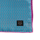 Vintage Silk Pocket Square hand  stitched edges