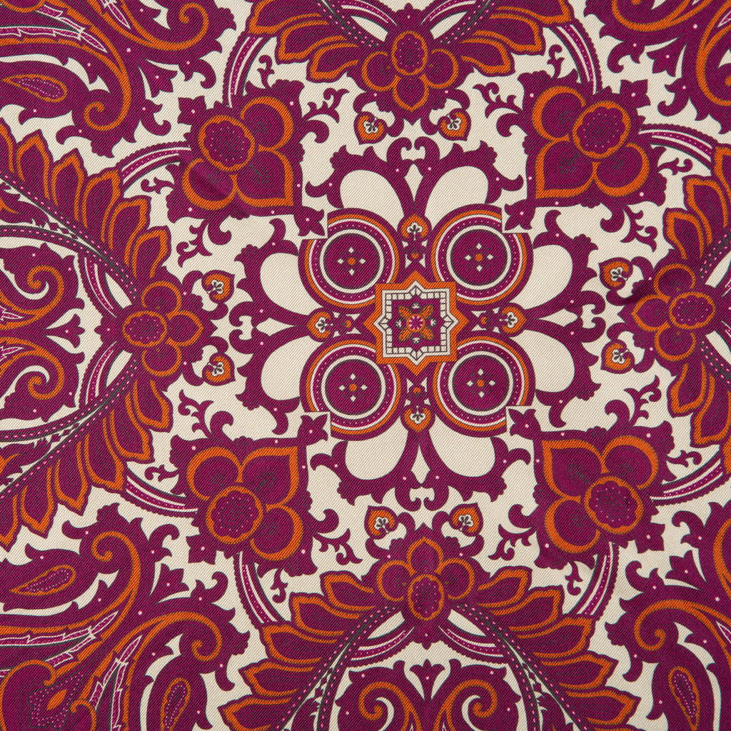 Silk Pocket Square hand  stitched edges
