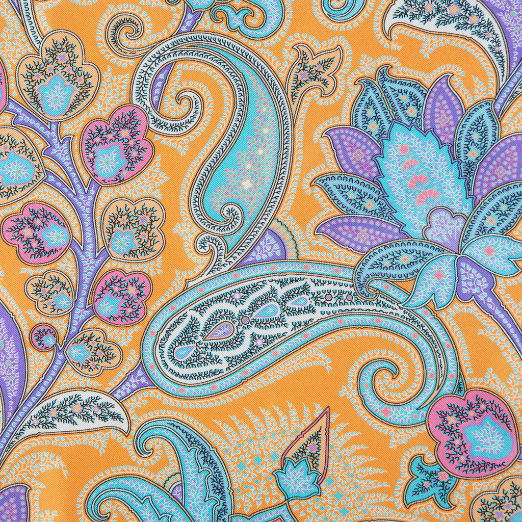 Silk Pocket Square hand  stitched edges