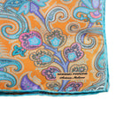 Silk Pocket Square hand  stitched edges