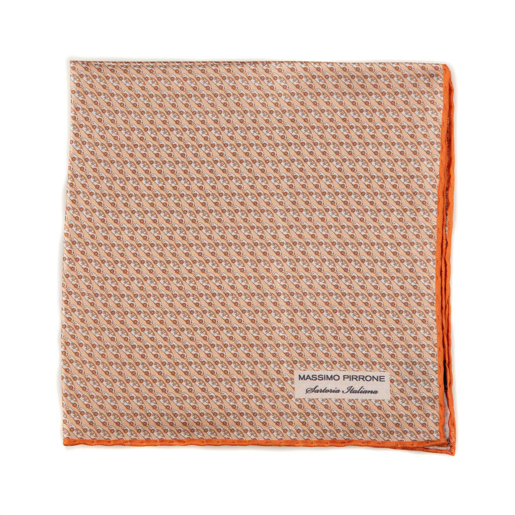 Silk Pocket Square hand  stitched edges