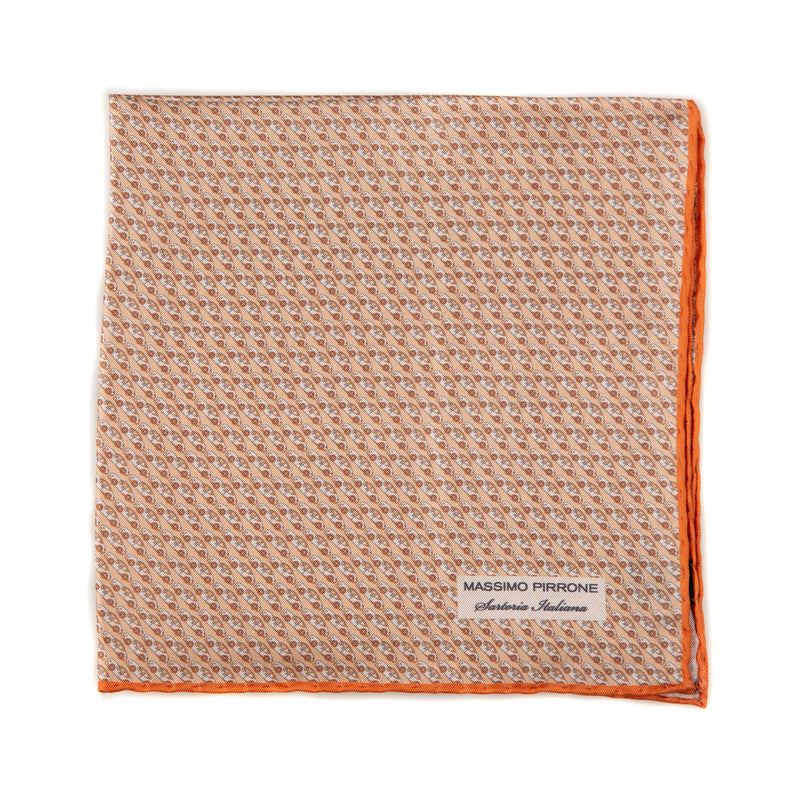 Silk Pocket Square hand  stitched edges