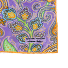 Silk Pocket Square hand  stitched edges