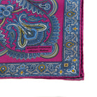 Silk Pocket Square hand  stitched edges