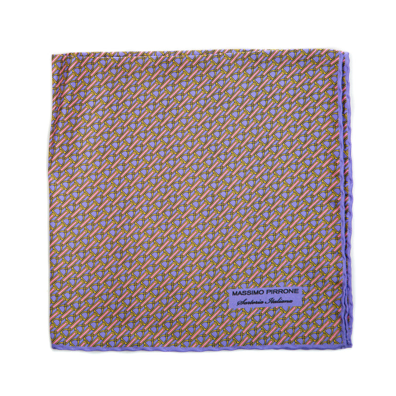 Silk Pocket Square hand  stitched edges