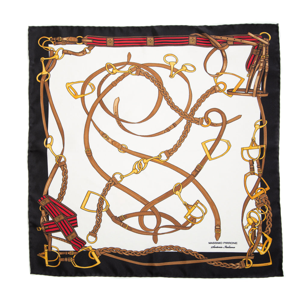 Silk Pocket Square hand  stitched edges