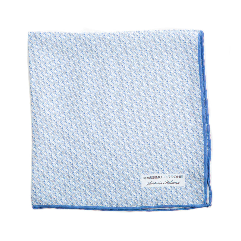 Silk Pocket Square hand rolled edges