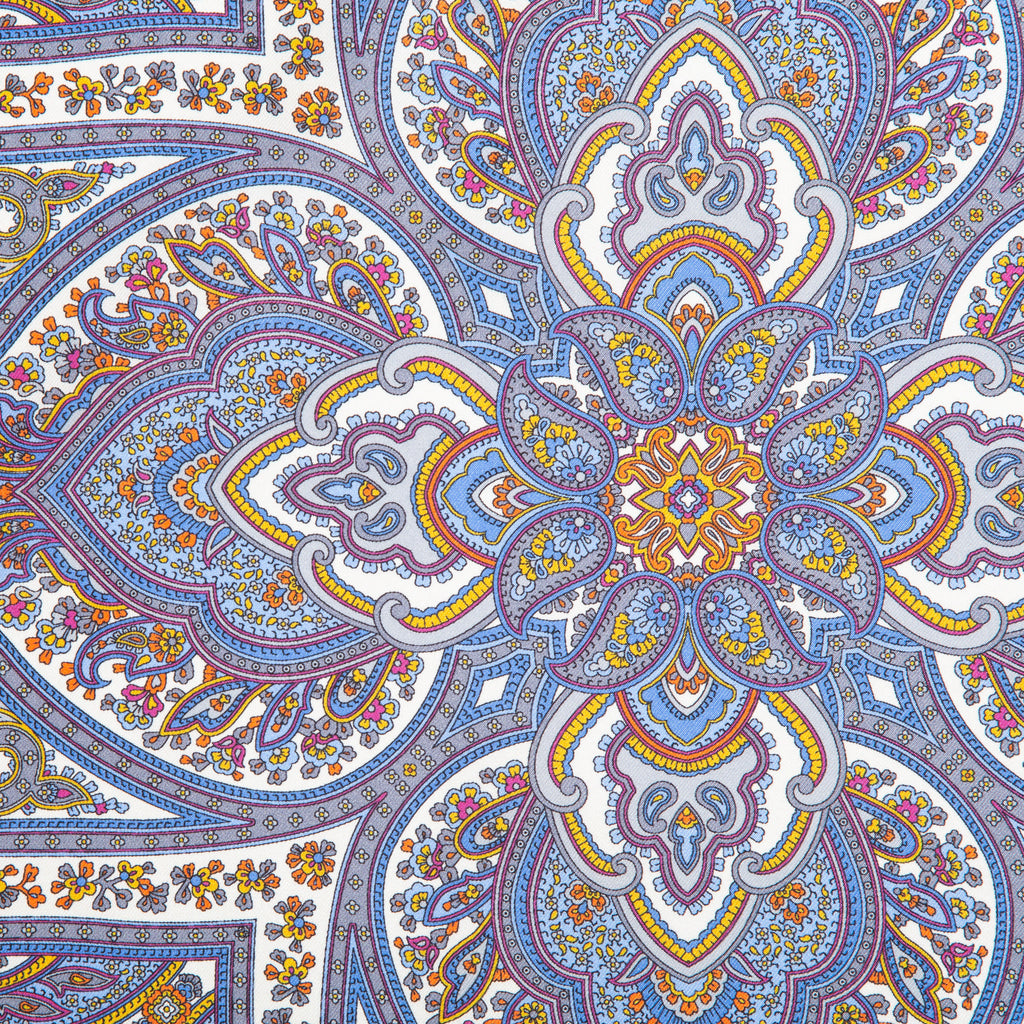 Silk Pocket Square hand rolled edges