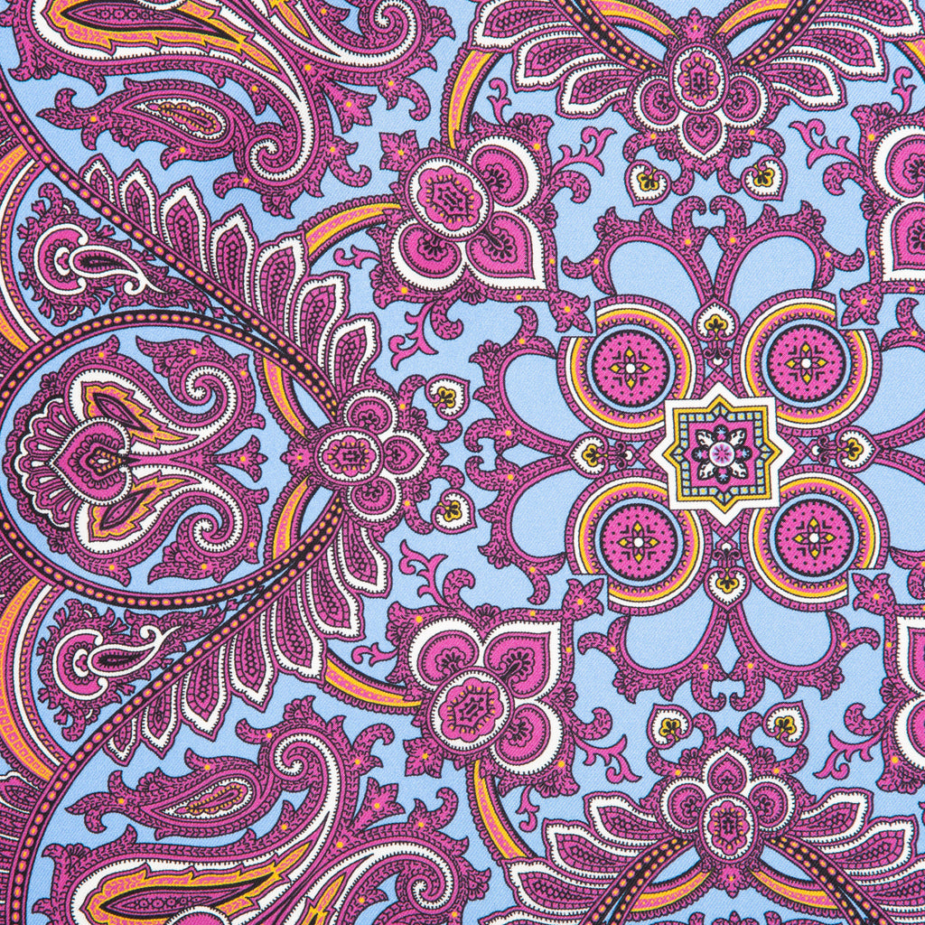 Silk Pocket Square hand rolled edges