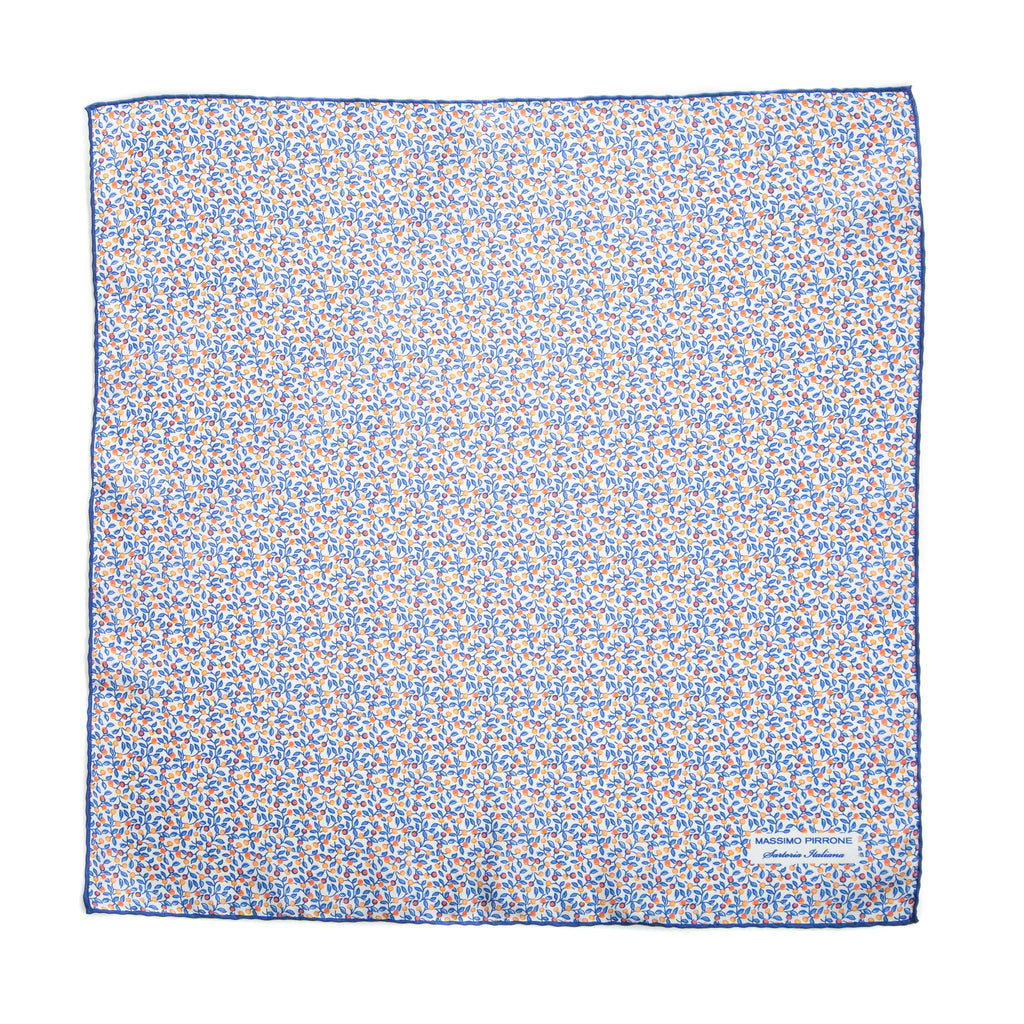 Silk Pocket Square hand rolled edges