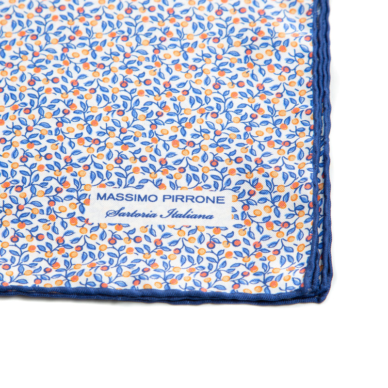 Silk Pocket Square hand rolled edges