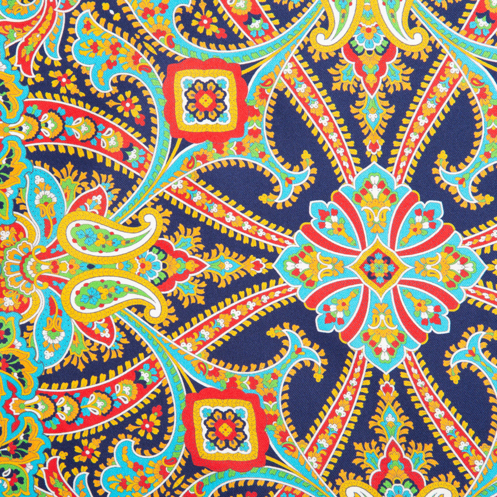 Silk Pocket Square hand rolled edges