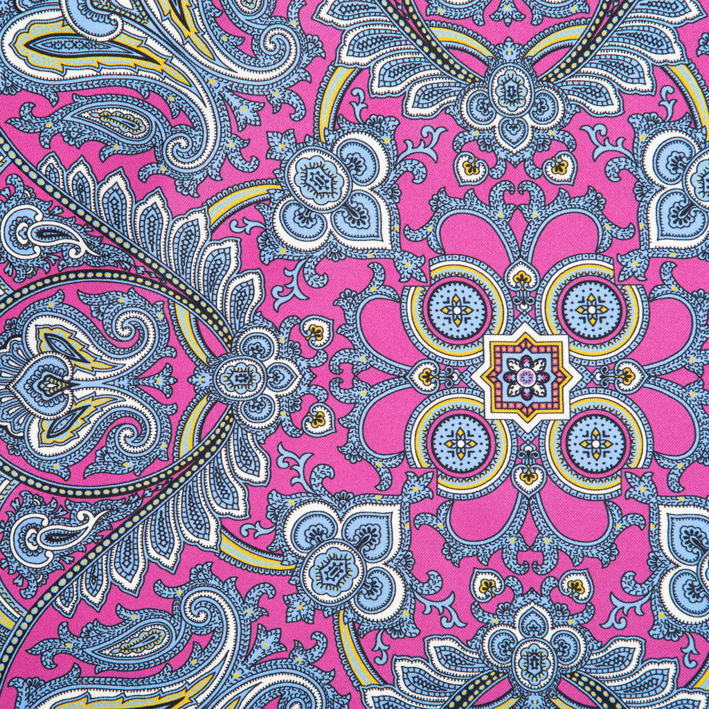 Silk Pocket Square hand  stitched edges