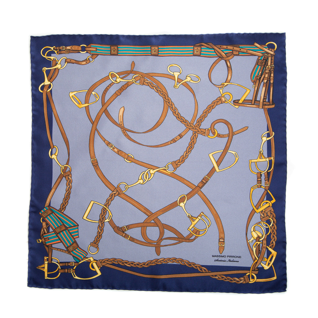 Silk Pocket Square hand rolled edges