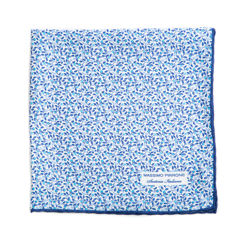 Silk Pocket Square hand rolled edges
