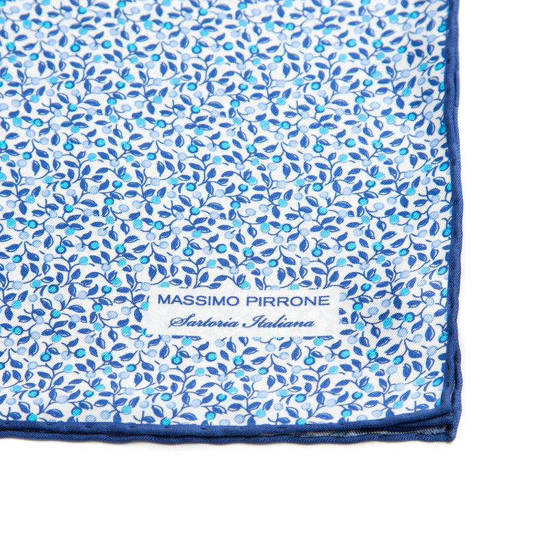 Silk Pocket Square hand rolled edges