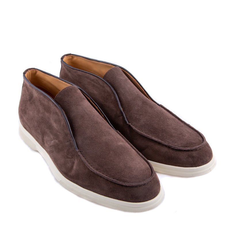 Shoes suede caffe ristretto - made in italy