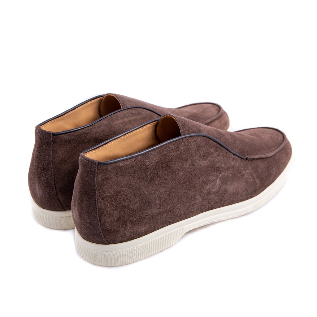 Shoes suede caffe ristretto - made in italy