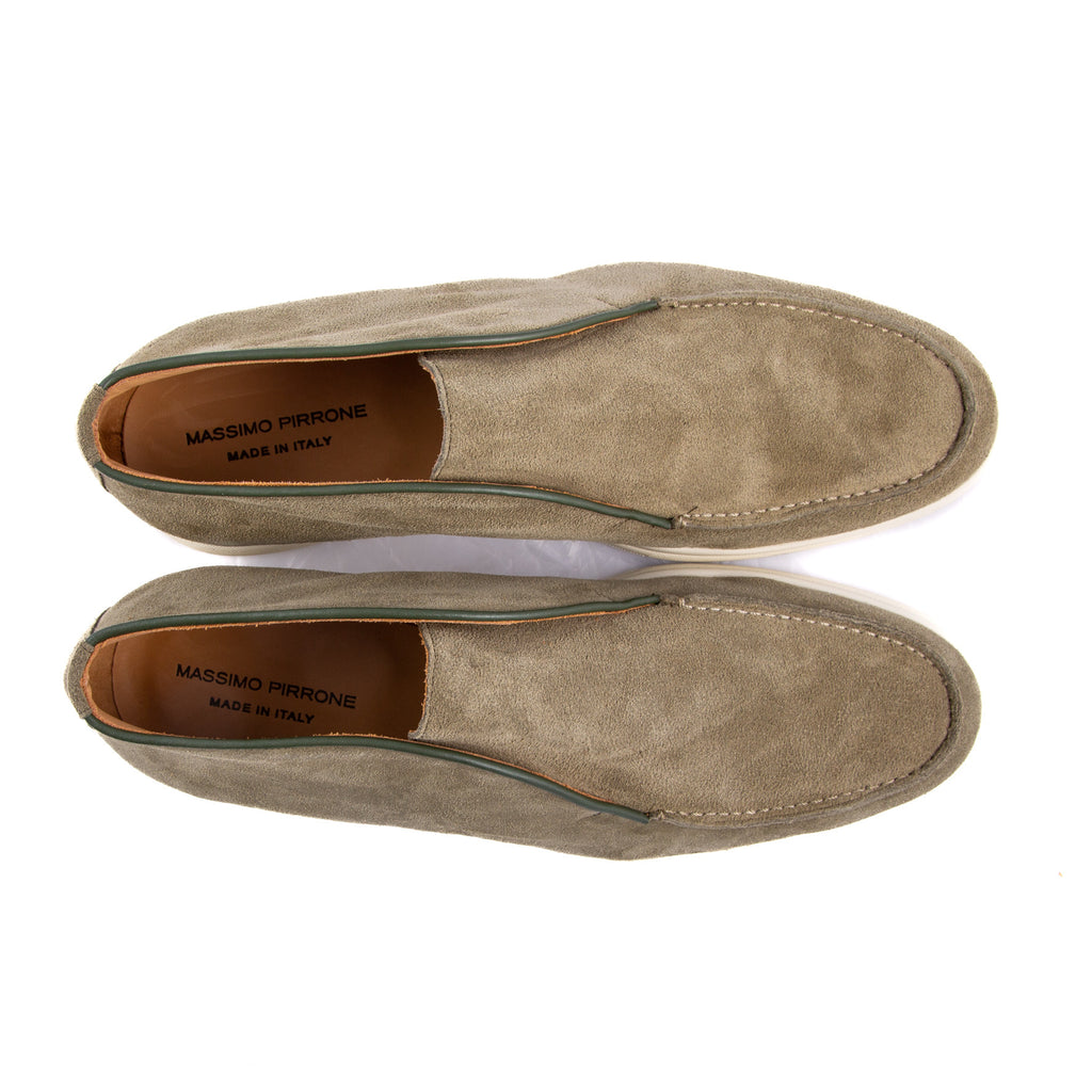 Shoes suede verde oliva Salento  - made in italy