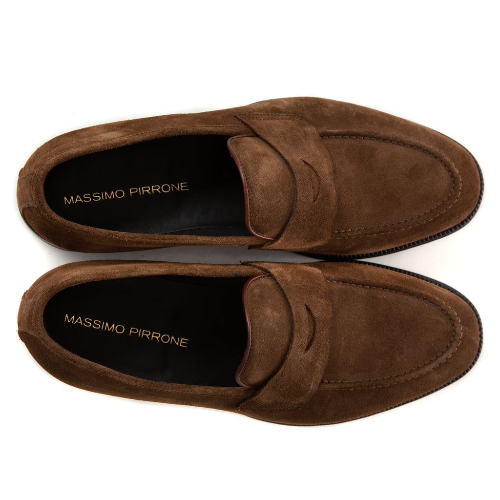 Moccasins suede fatte a mano in Italia