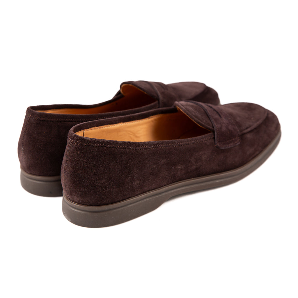 Shoes Penny Loafer - camoscio moro  Iconic Giulio   - made in italy