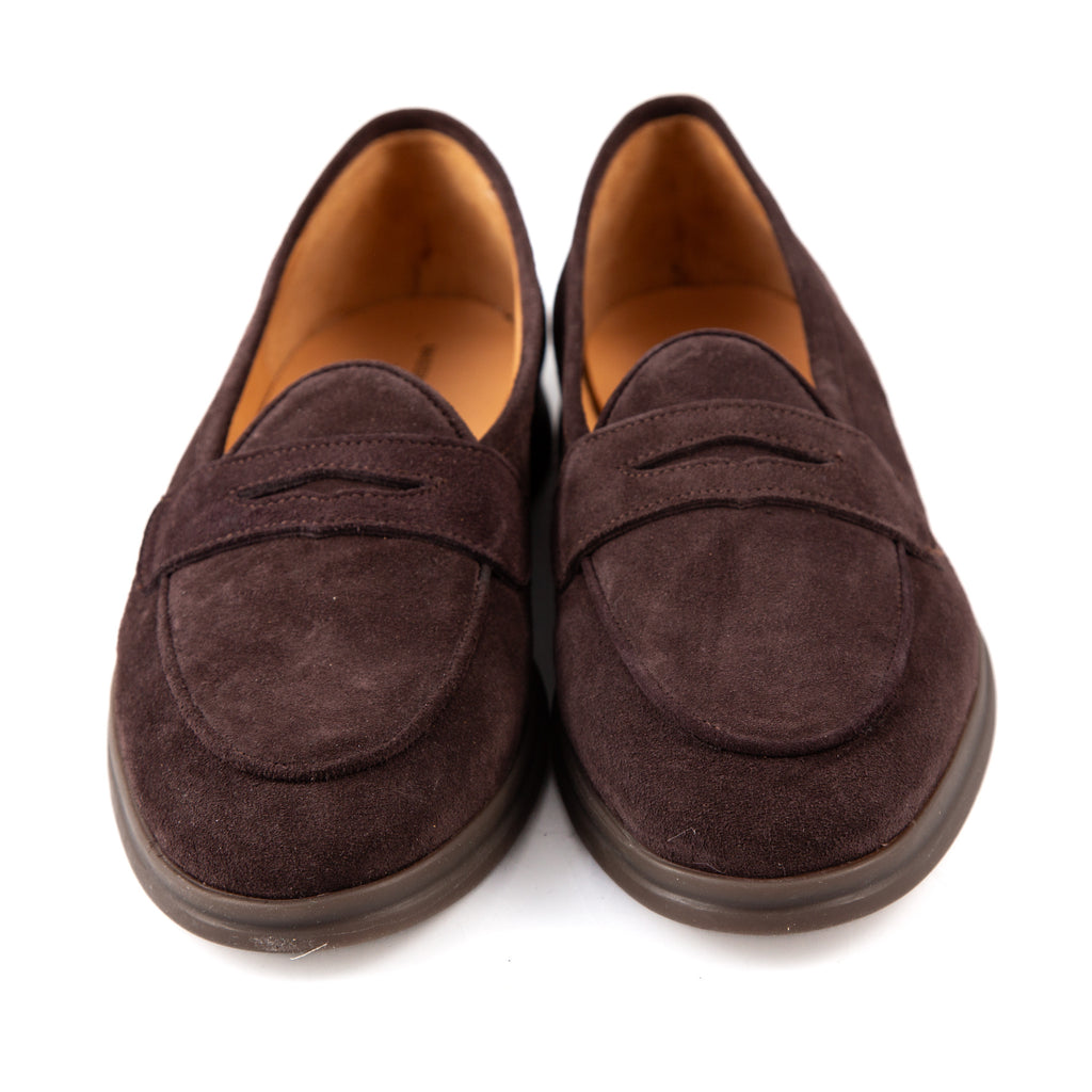 Shoes Penny Loafer - camoscio moro  Iconic Giulio   - made in italy