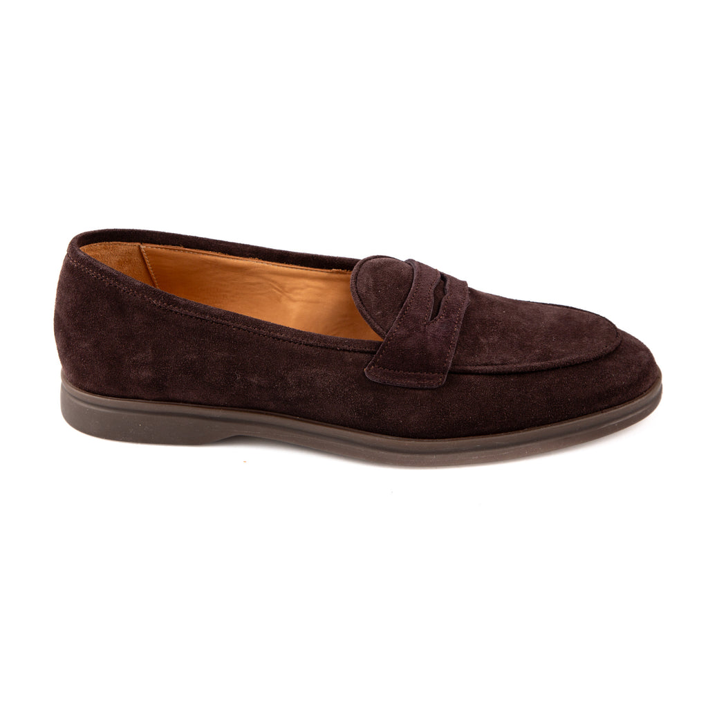 Shoes Penny Loafer - camoscio moro  Iconic Giulio   - made in italy