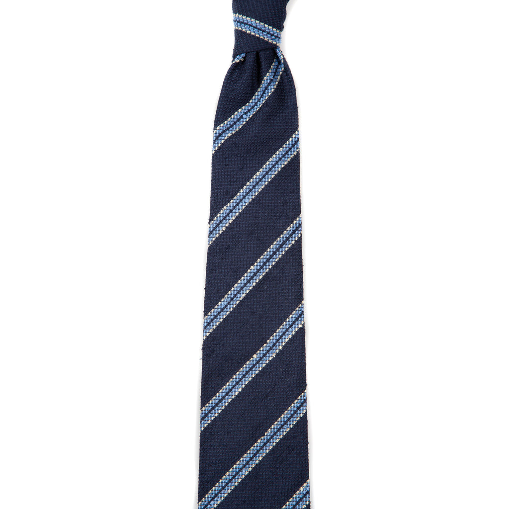 5 FOLD TIE UNLINED  - SHANTUNG