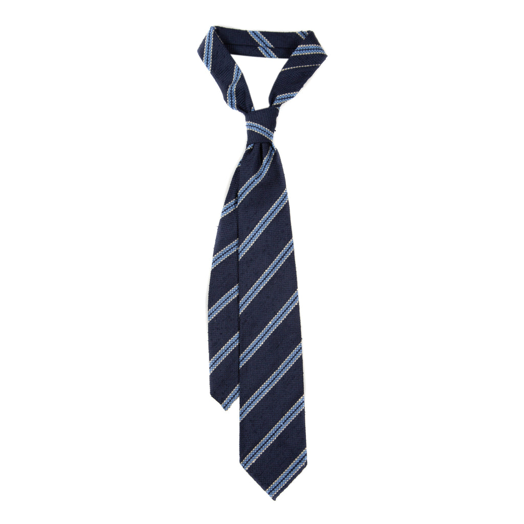 5 FOLD TIE UNLINED  - SHANTUNG